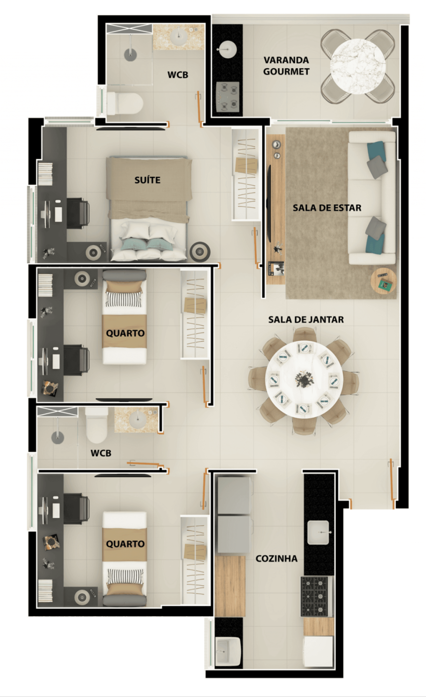 Apartamento à venda com 2 quartos, 77m² - Foto 20