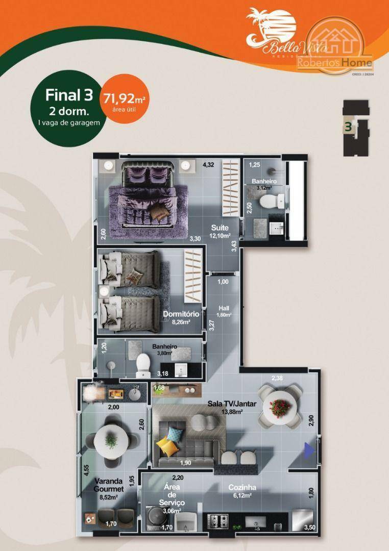 Apartamento à venda com 2 quartos, 72m² - Foto 30