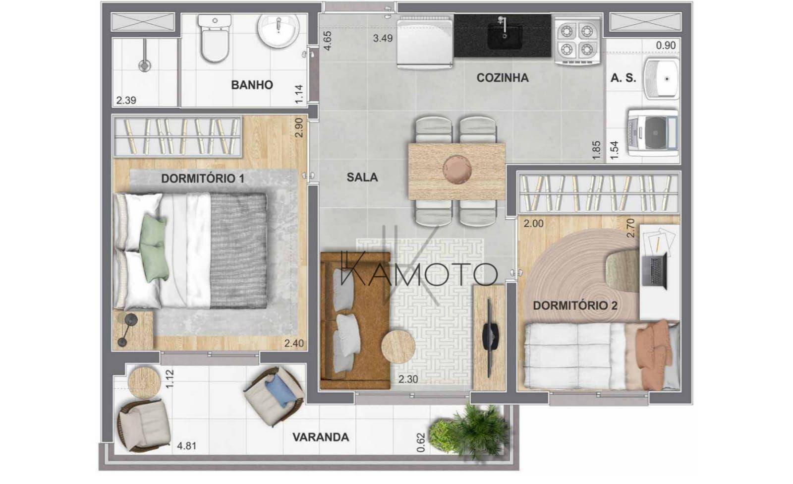 Apartamento à venda com 2 quartos, 44m² - Foto 22