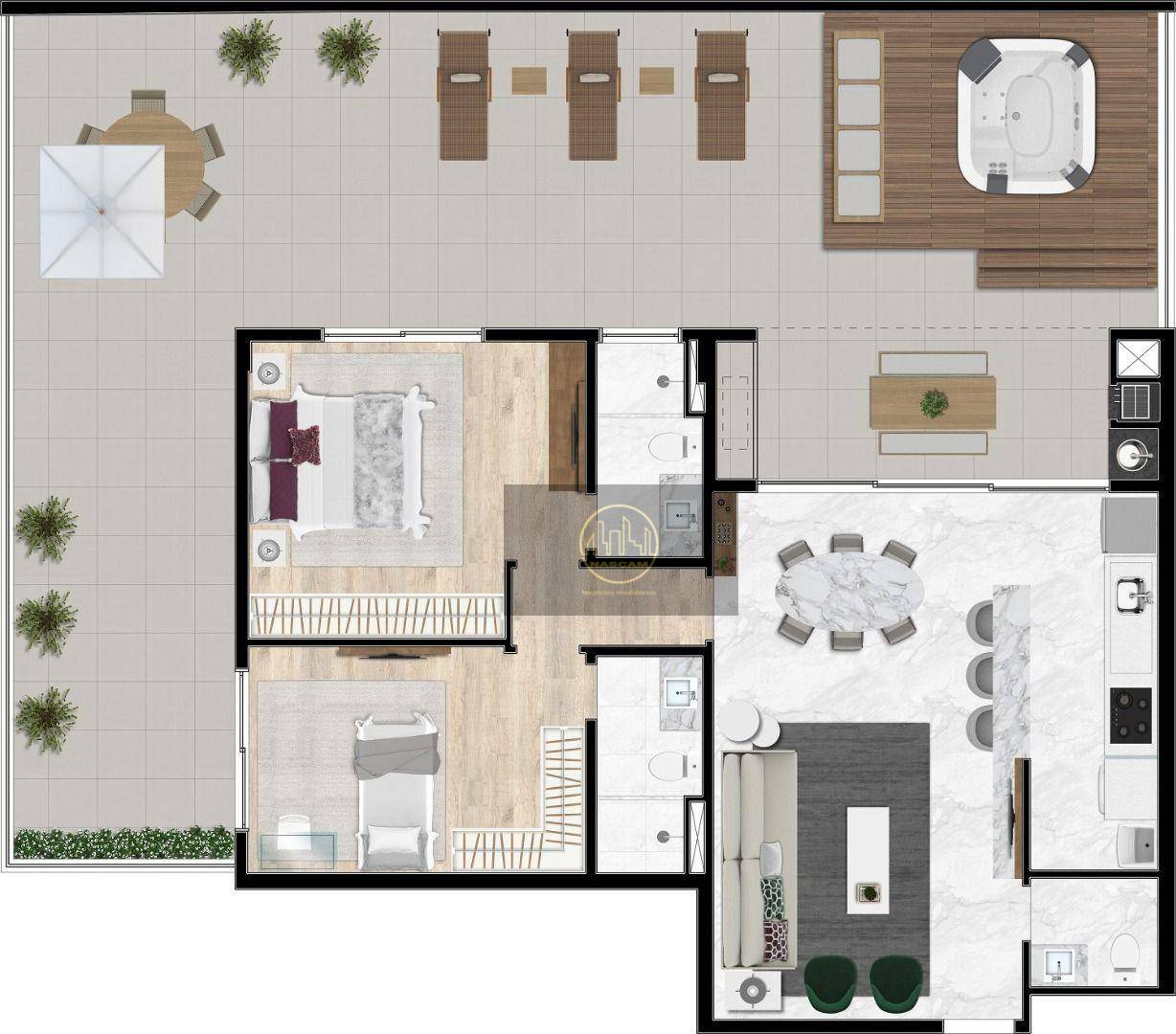 Apartamento à venda com 2 quartos, 87m² - Foto 41