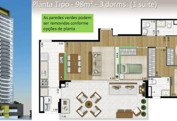 Apartamento à venda com 3 quartos, 99m² - Foto 10