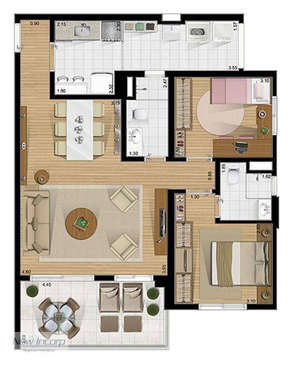 Apartamento à venda com 3 quartos, 105m² - Foto 100