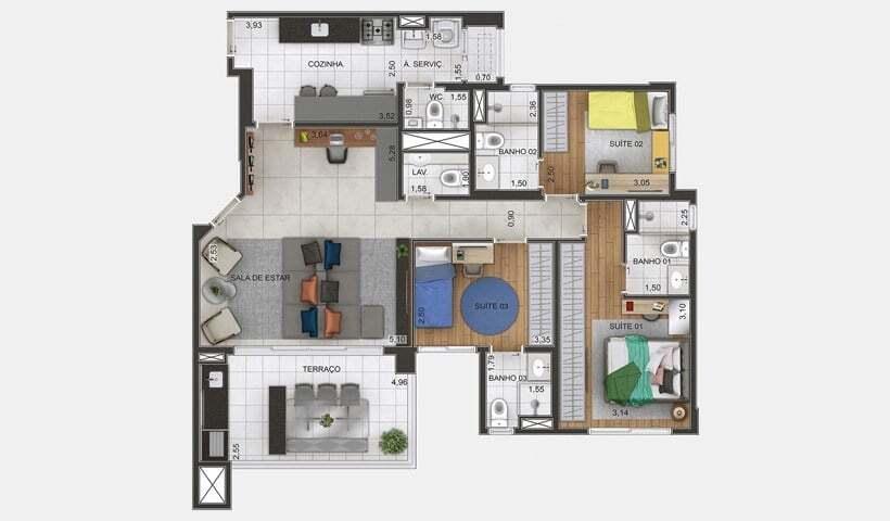 Apartamento à venda com 3 quartos, 88m² - Foto 25