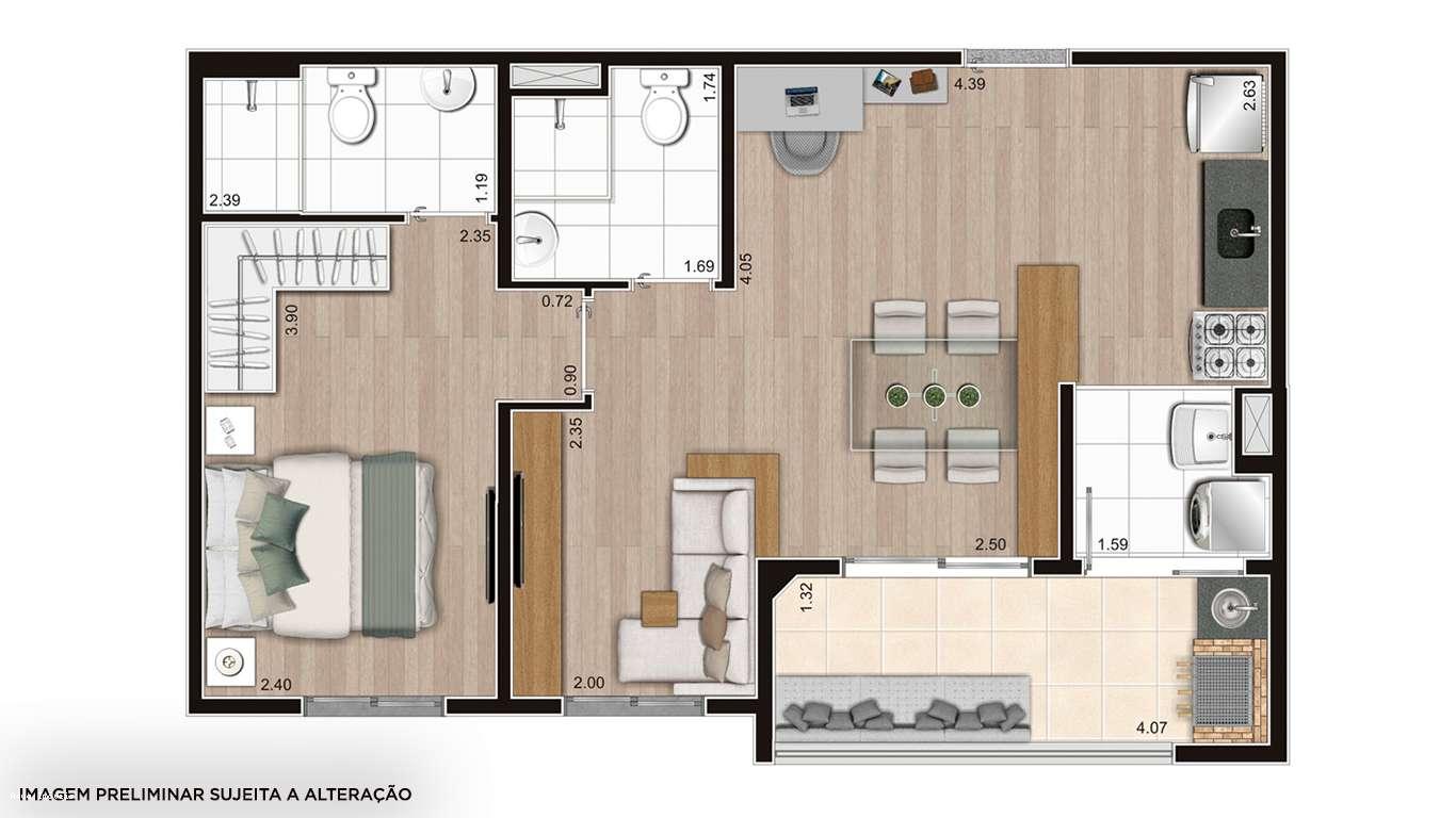 Apartamento à venda com 1 quarto, 50m² - Foto 22