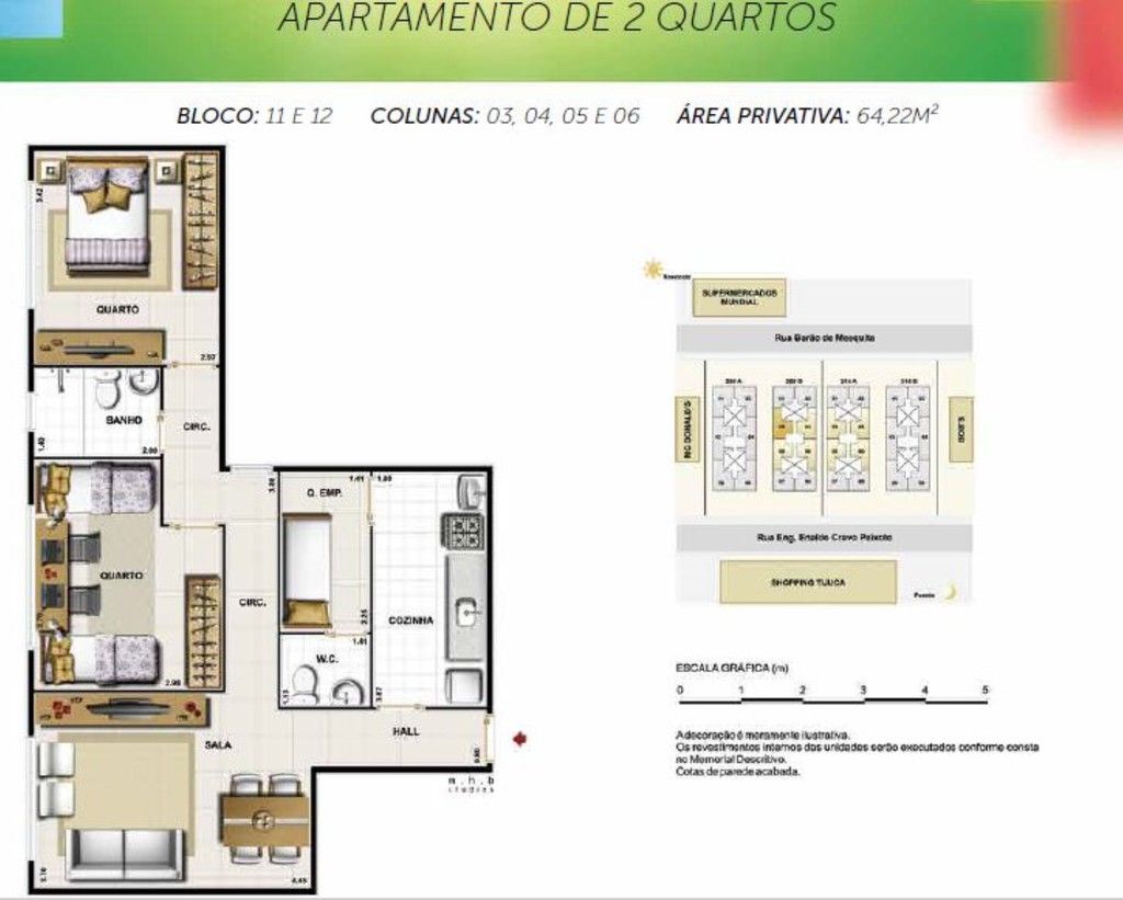 Apartamento à venda com 2 quartos, 63m² - Foto 5