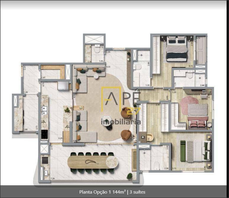 Apartamento à venda com 3 quartos, 144m² - Foto 14