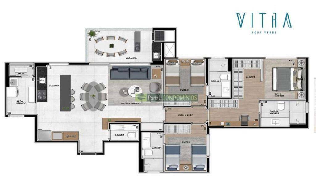 Apartamento à venda com 3 quartos, 138m² - Foto 1