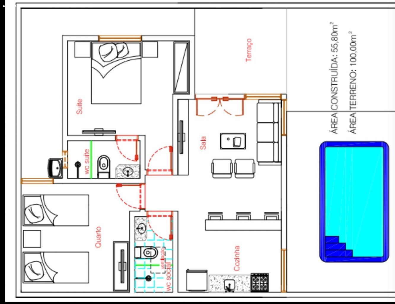 Casa à venda com 2 quartos, 100m² - Foto 2