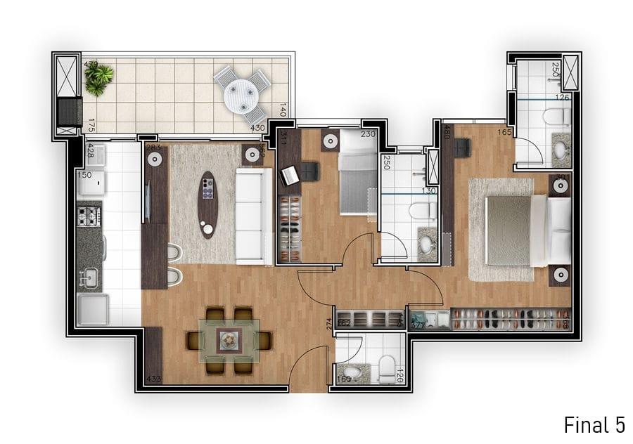 Apartamento à venda com 2 quartos, 77m² - Foto 19