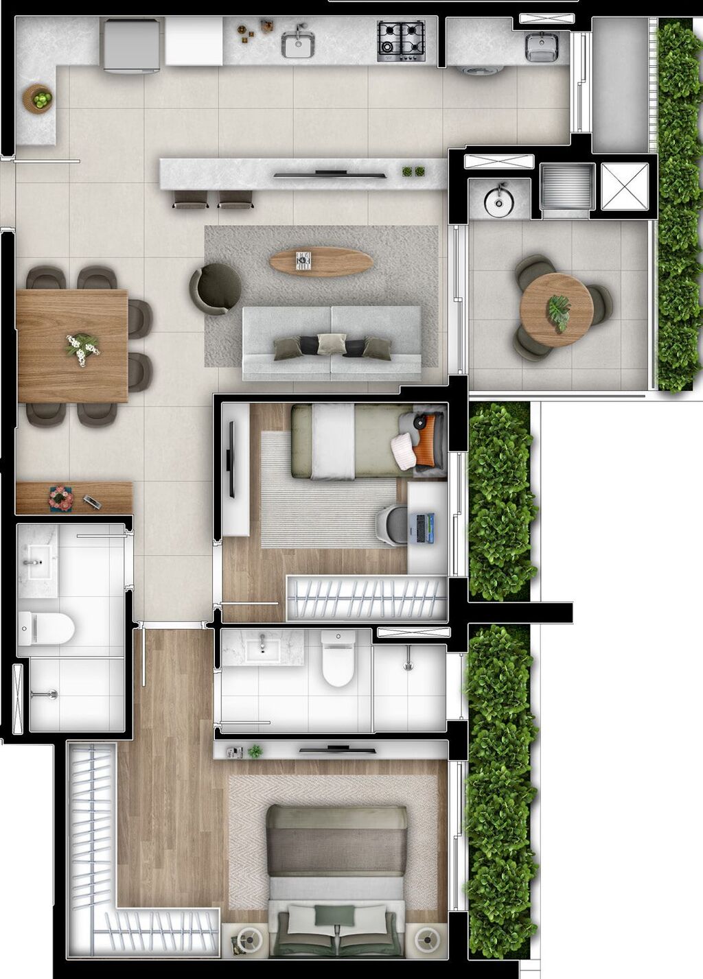 Apartamento à venda com 2 quartos, 6823m² - Foto 7