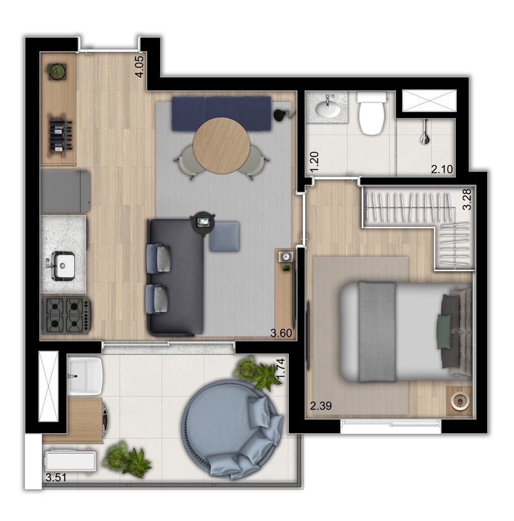 Apartamento à venda com 2 quartos, 46m² - Foto 11