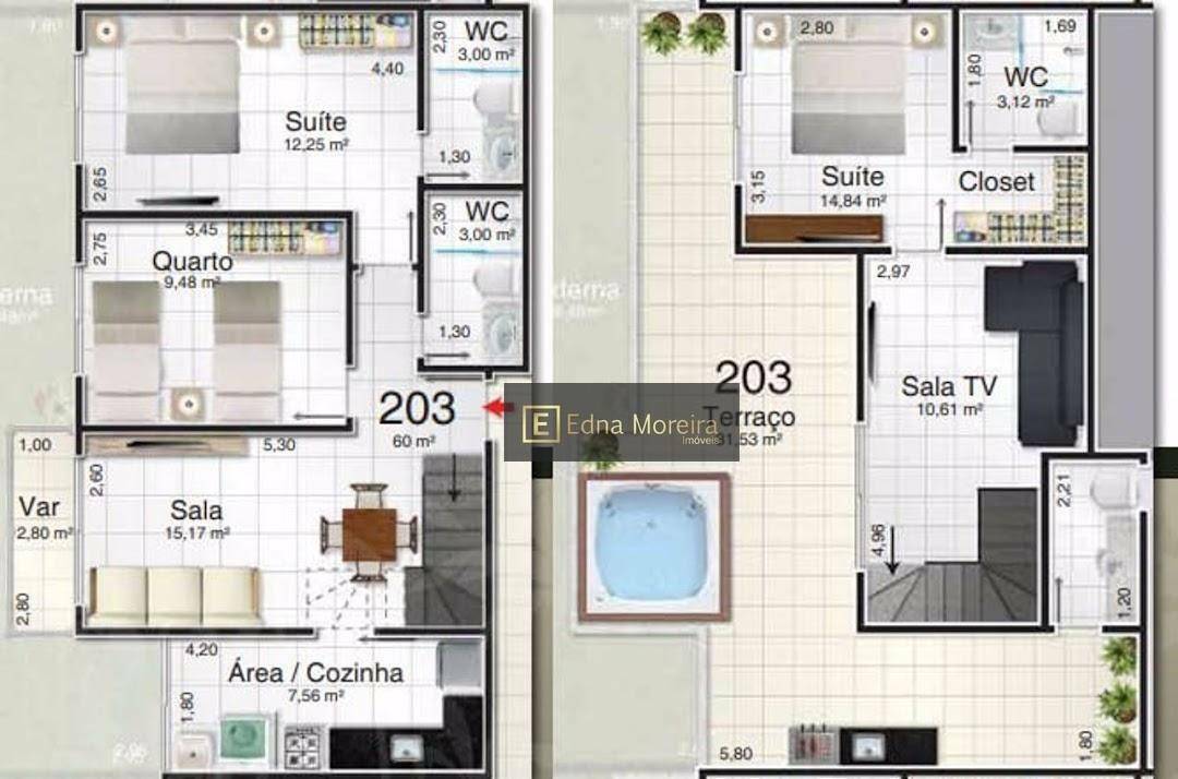 Apartamento à venda com 3 quartos, 128m² - Foto 1