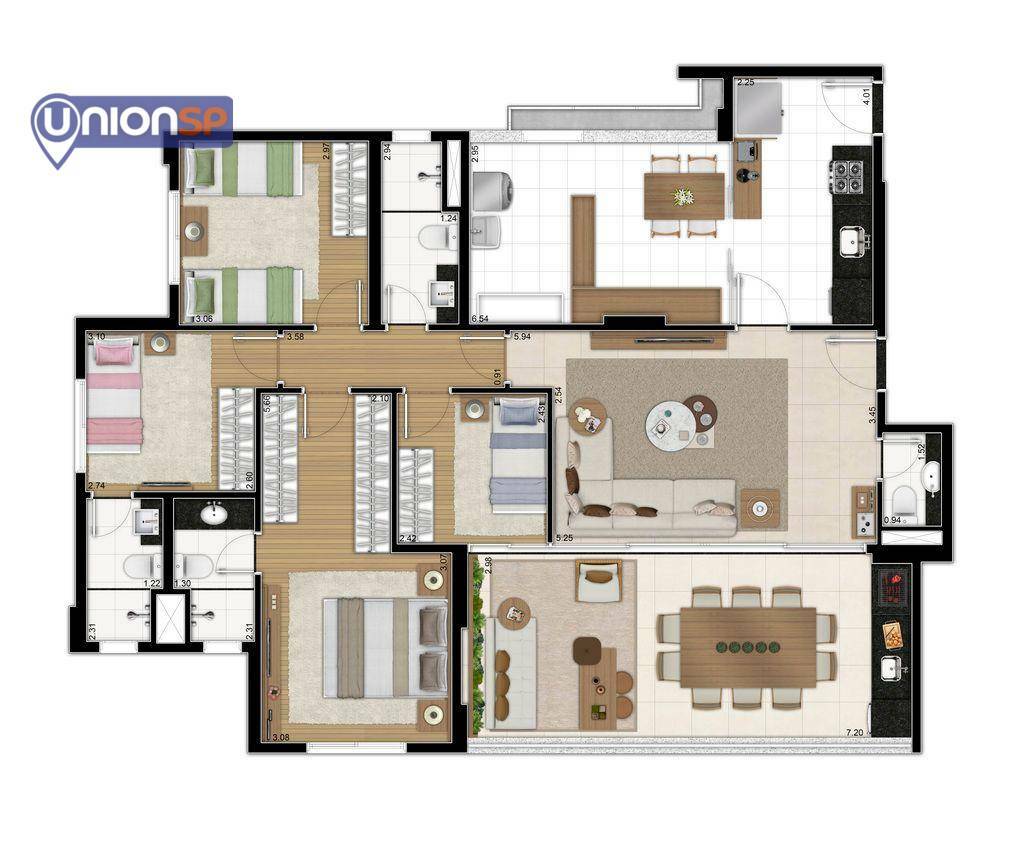 Apartamento à venda com 4 quartos, 134m² - Foto 65