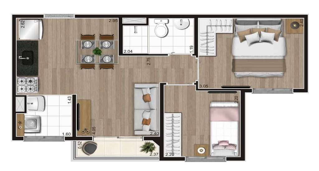 Apartamento à venda com 2 quartos, 37m² - Foto 16