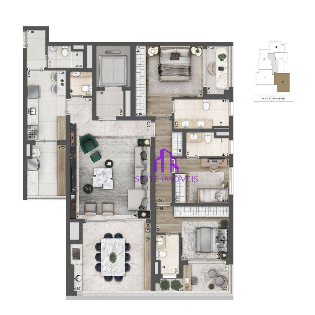 Apartamento à venda com 3 quartos, 156m² - Foto 20