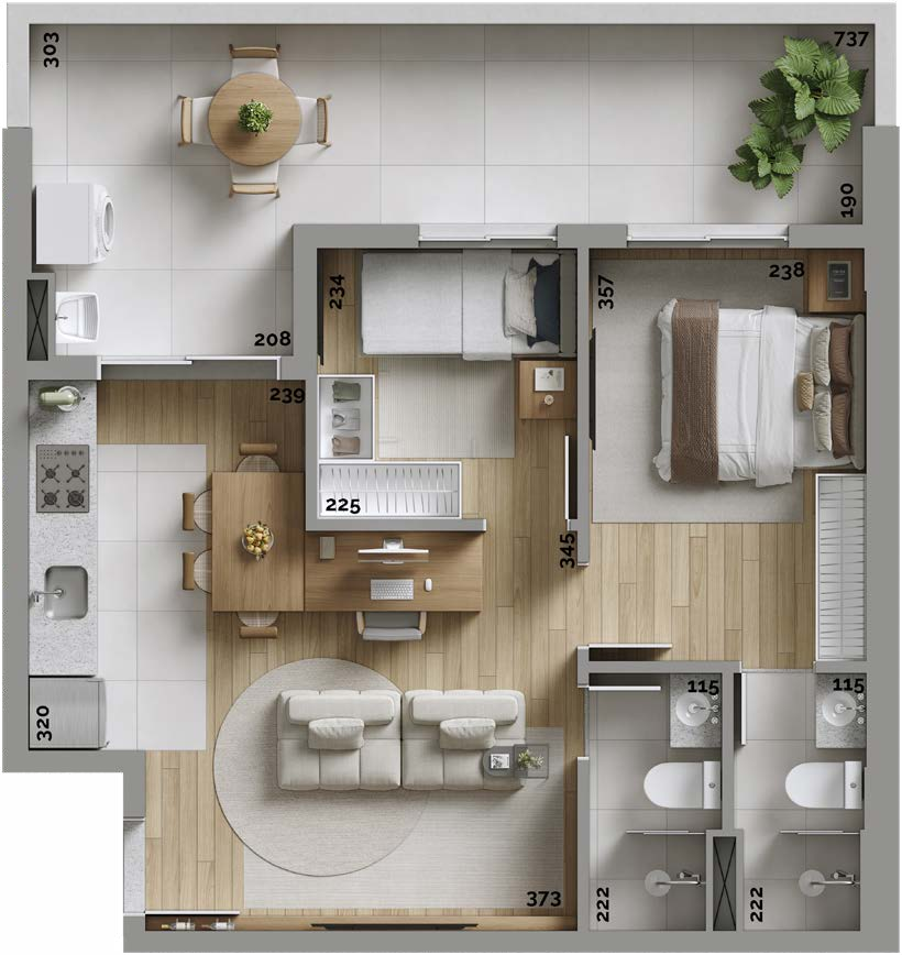 Apartamento à venda com 2 quartos, 36m² - Foto 35