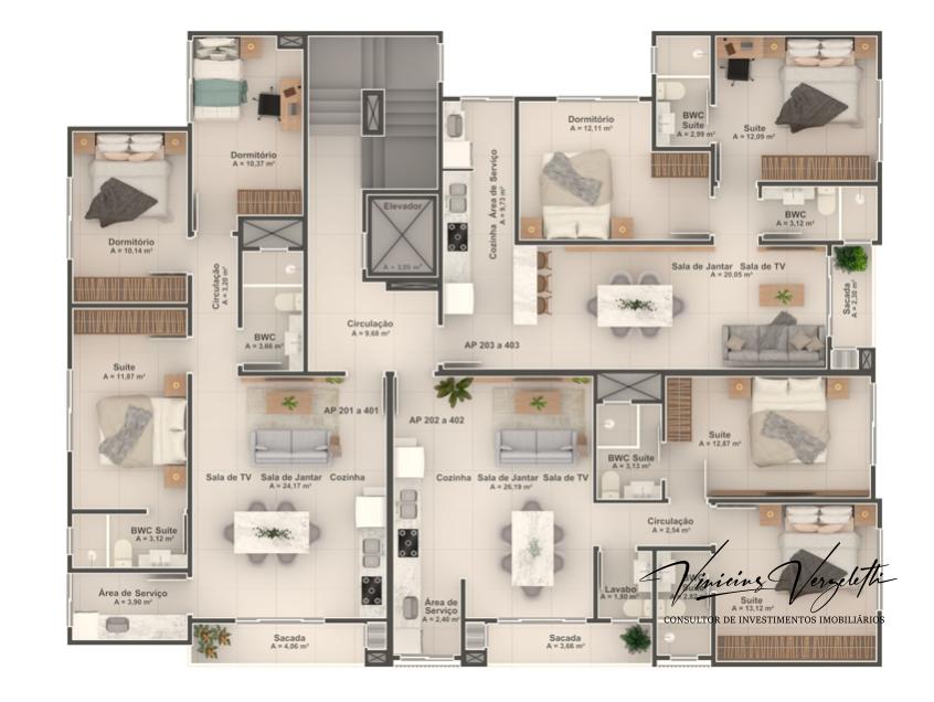 Apartamento à venda com 3 quartos, 86m² - Foto 9