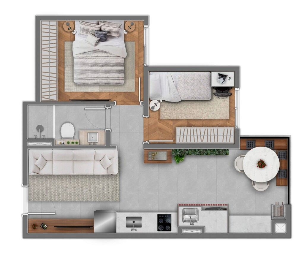 Apartamento à venda com 2 quartos, 40m² - Foto 4