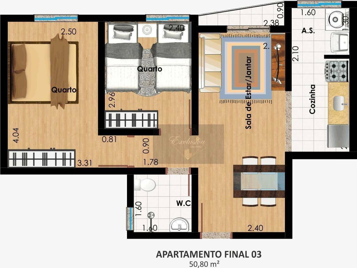 Apartamento à venda com 2 quartos, 52m² - Foto 21