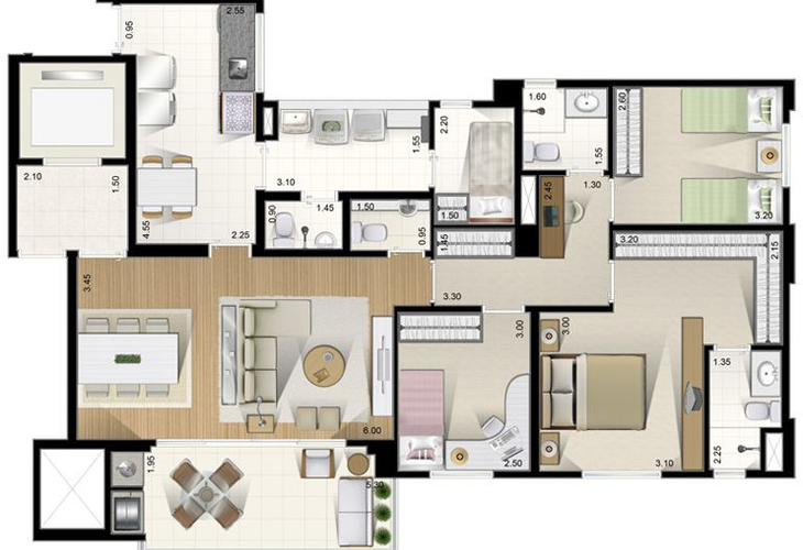 Apartamento à venda com 3 quartos, 110m² - Foto 13