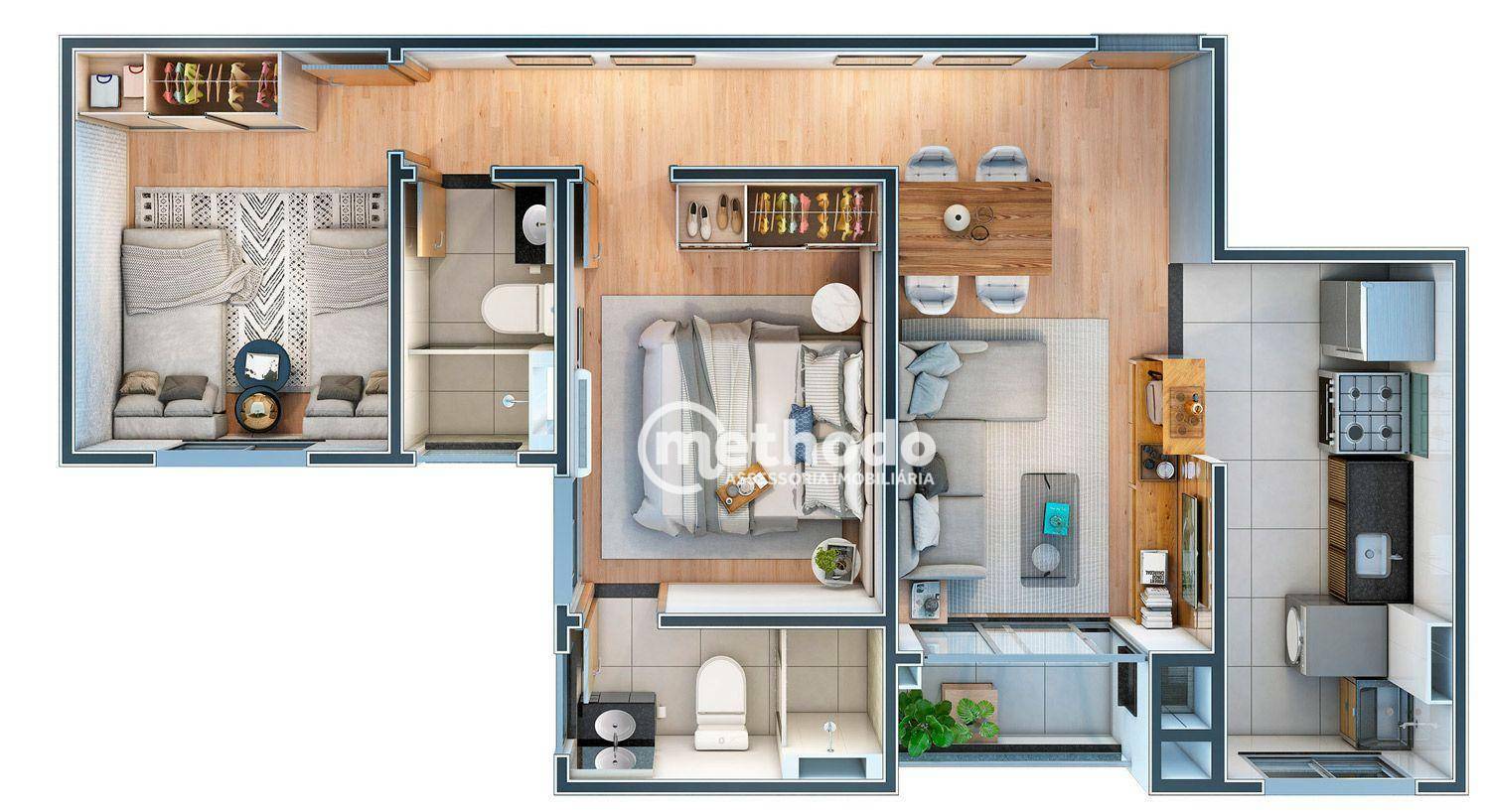 Apartamento para alugar com 2 quartos, 54m² - Foto 23