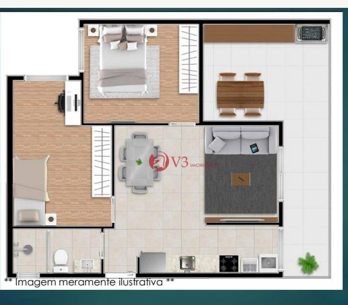 Apartamento à venda com 2 quartos, 63m² - Foto 5