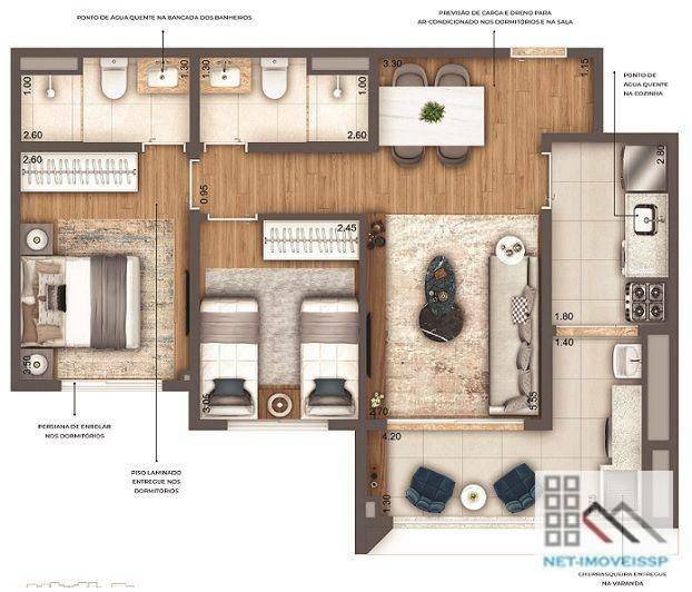 Apartamento à venda com 2 quartos, 62m² - Foto 34