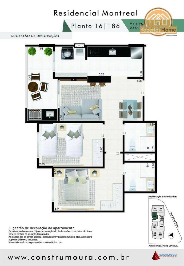 Apartamento à venda com 2 quartos, 67m² - Foto 17