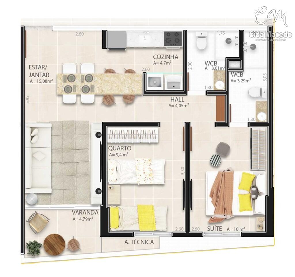 Apartamento à venda com 3 quartos, 90m² - Foto 18