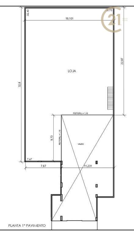 Loja-Salão à venda e aluguel, 1328m² - Foto 3