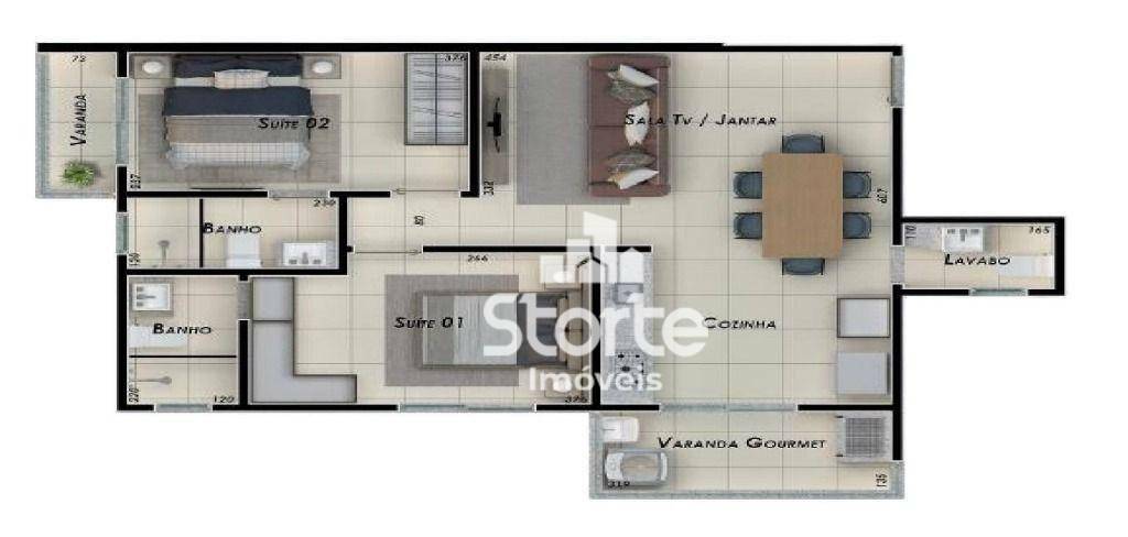 Apartamento à venda com 3 quartos, 86m² - Foto 4