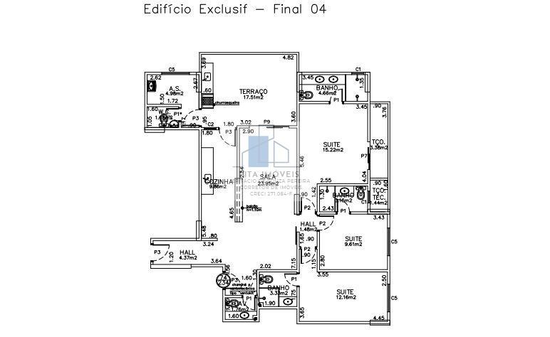 Apartamento à venda com 3 quartos, 129m² - Foto 46