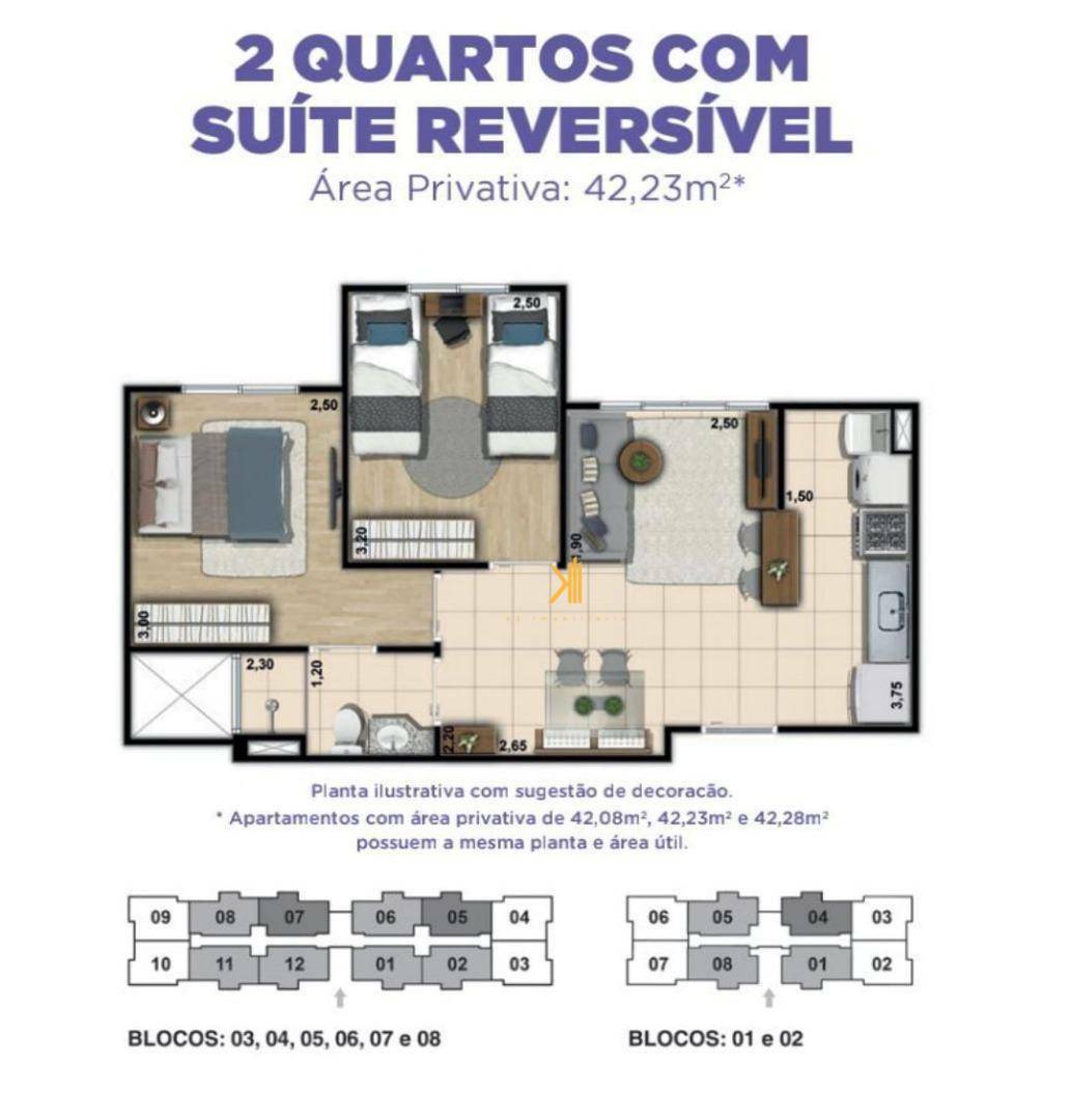 Apartamento à venda com 2 quartos, 42m² - Foto 13