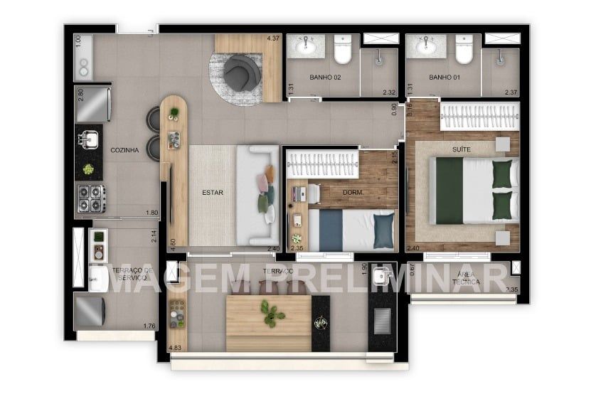 Apartamento à venda com 3 quartos, 113m² - Foto 36