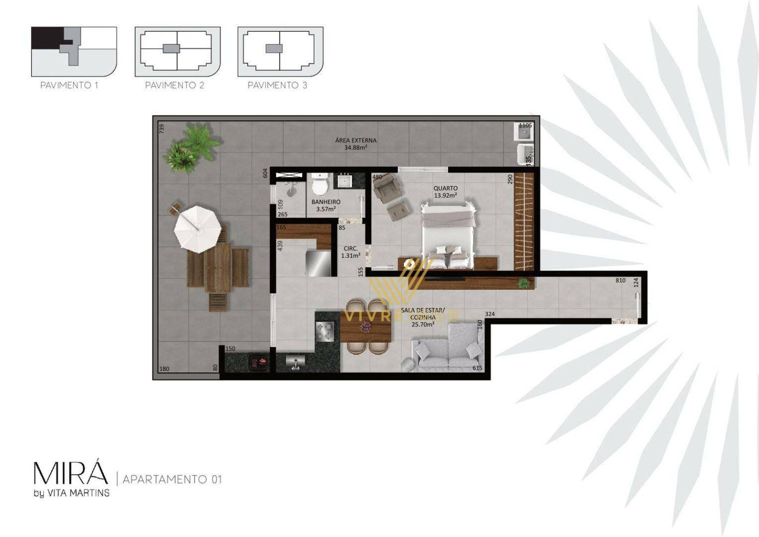 Apartamento à venda com 1 quarto, 97m² - Foto 19