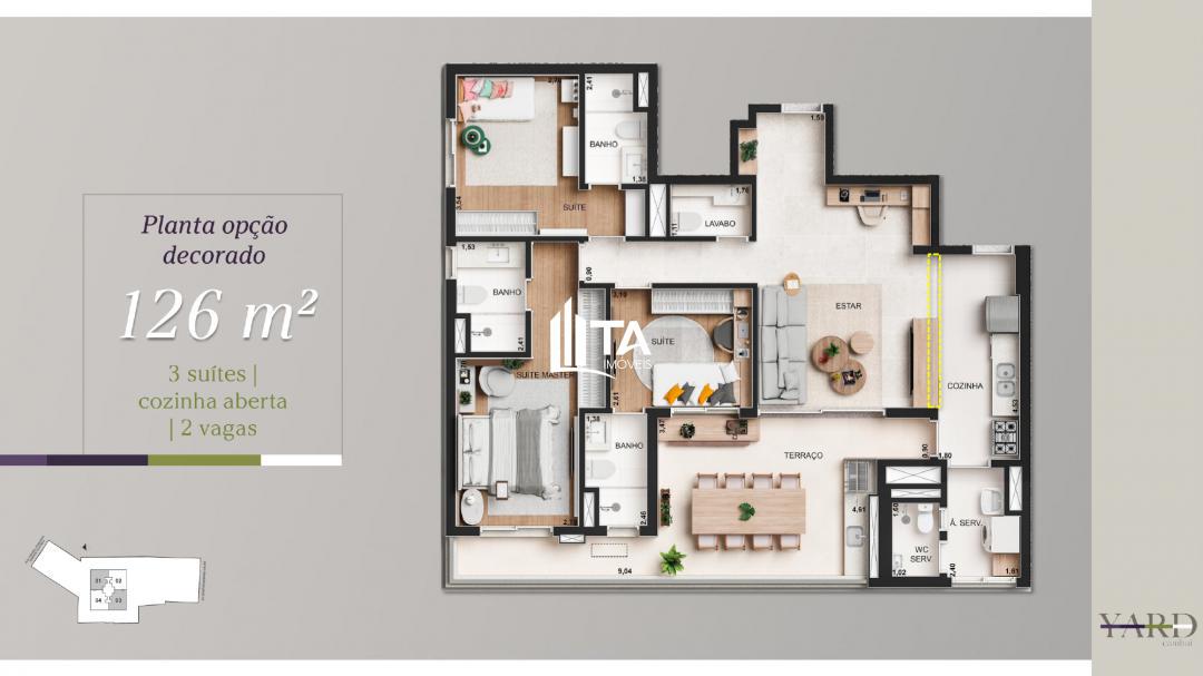 Apartamento à venda com 3 quartos, 126m² - Foto 24