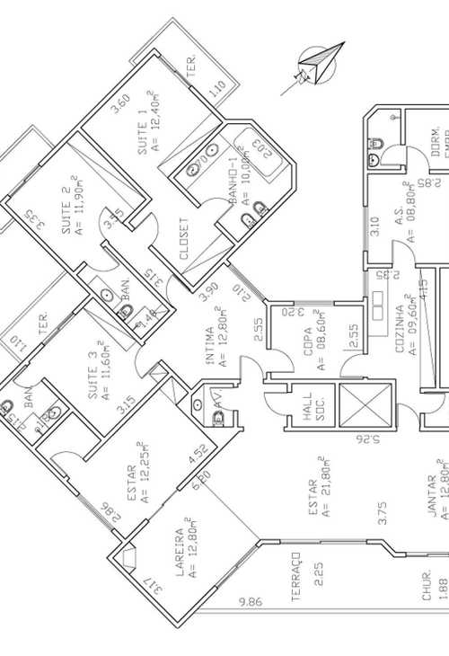 Apartamento à venda com 4 quartos, 221m² - Foto 3