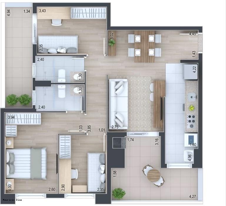 Apartamento à venda com 3 quartos, 79m² - Foto 32