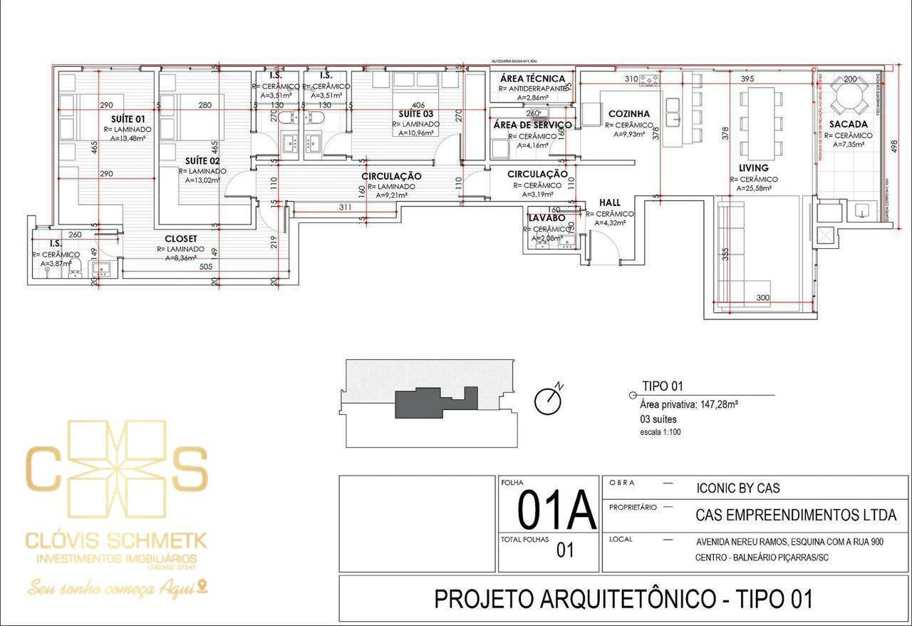 Apartamento à venda com 3 quartos, 145m² - Foto 19