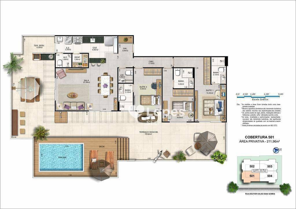 Apartamento à venda com 3 quartos, 109m² - Foto 15