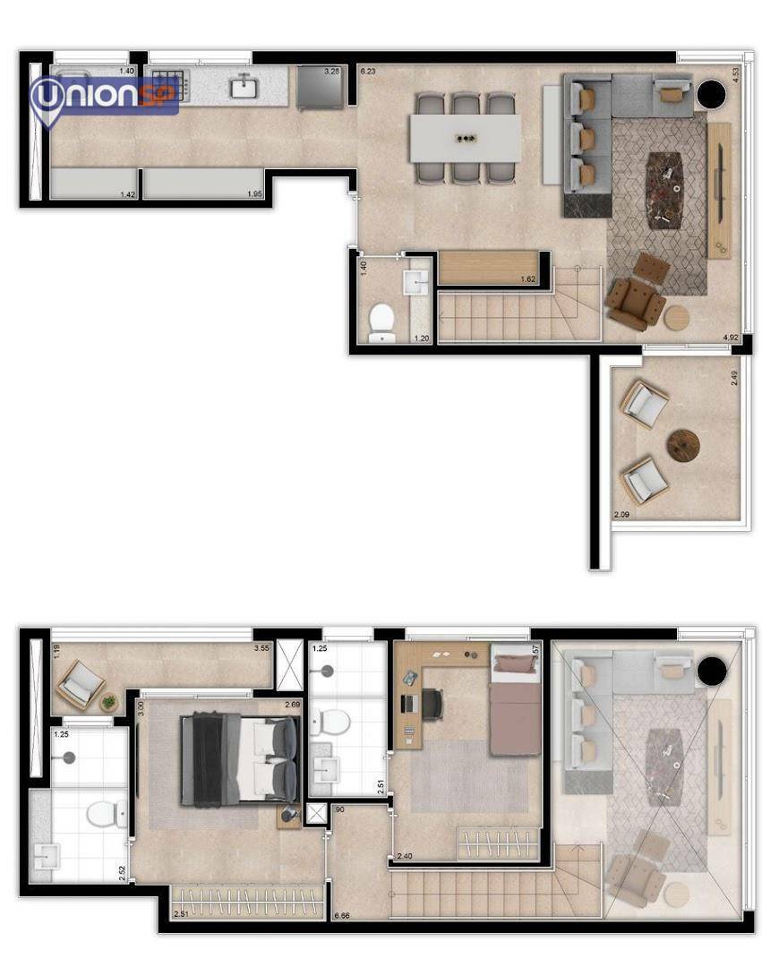 Apartamento à venda com 1 quarto, 44m² - Foto 18