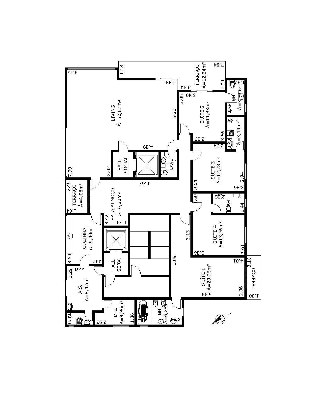 Apartamento à venda com 4 quartos, 235m² - Foto 4