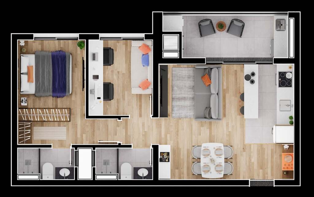 Apartamento à venda com 2 quartos, 57m² - Foto 43