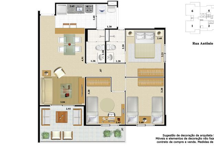 Apartamento à venda com 3 quartos, 75m² - Foto 5