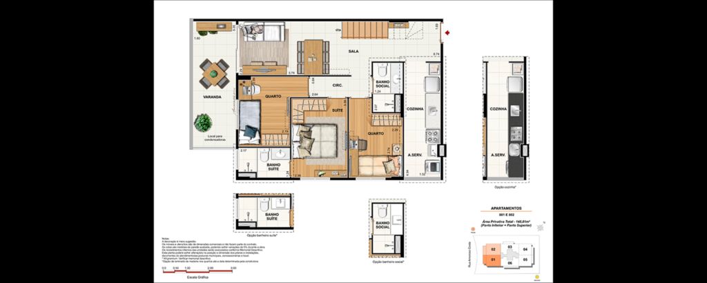 Apartamento à venda com 2 quartos, 67m² - Foto 20