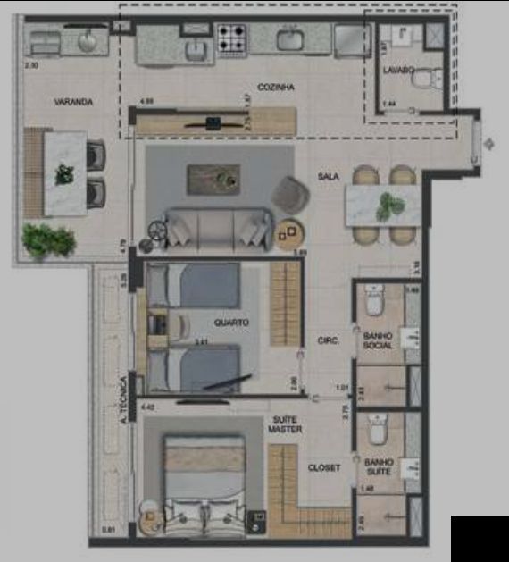 Apartamento à venda com 4 quartos, 133m² - Foto 31