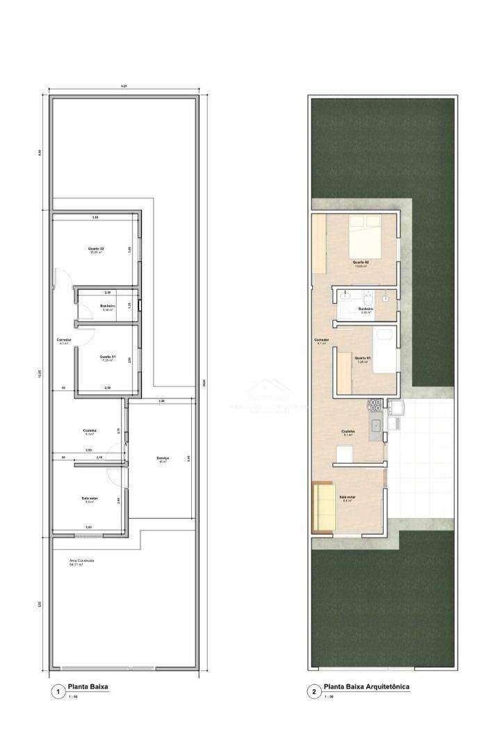 Casa, 2 quartos, 63 m² - Foto 2