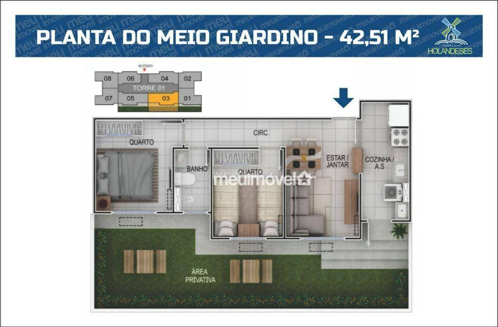 Apartamento à venda com 2 quartos, 42m² - Foto 39