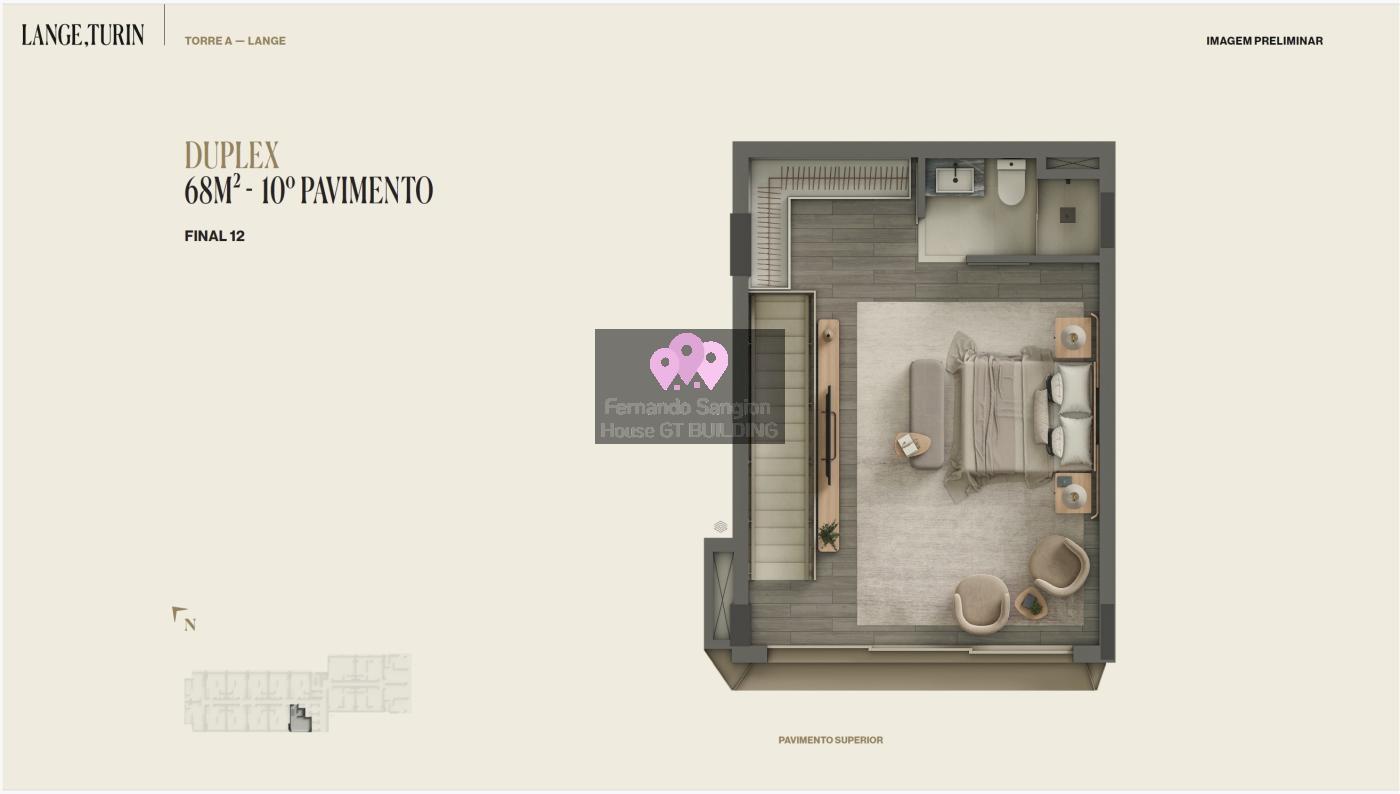 Apartamento à venda com 1 quarto, 68m² - Foto 4