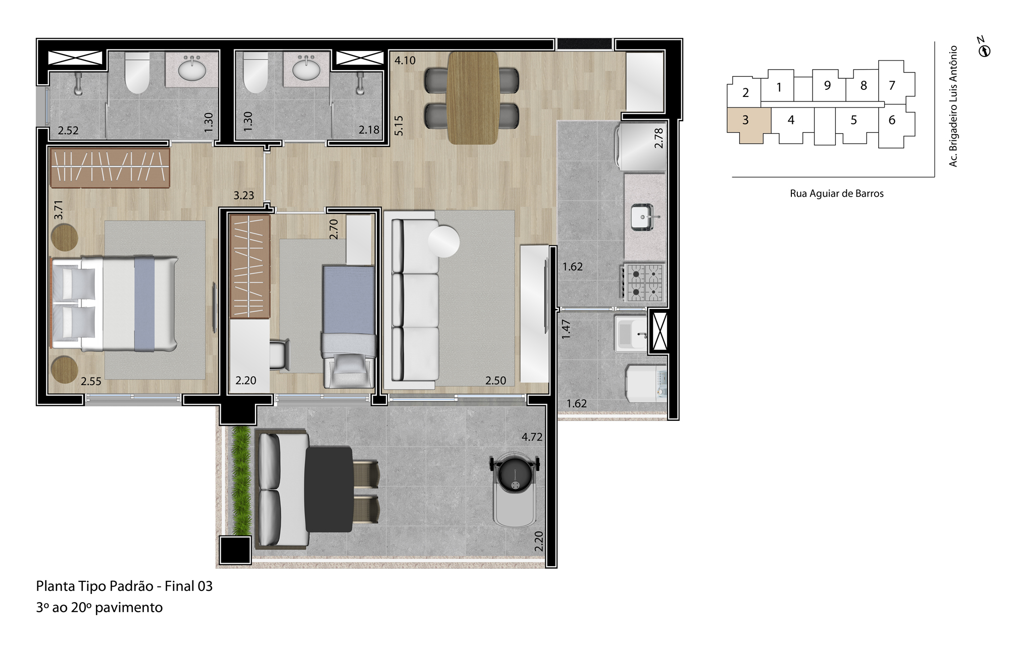 Apartamento à venda com 2 quartos, 66m² - Foto 14